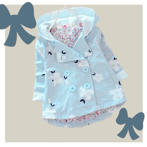 Double Breasted Button Spring Toddler Jacket - Picture 2 of 8